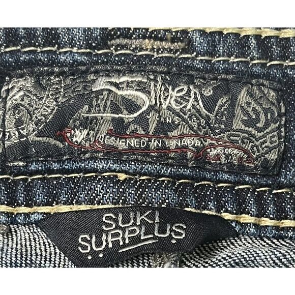 Silver Suki Surplus Women's Jeans Sz W27/L34 Back Flap Pockets Thick‎ Thr… - Picture 6 of 12